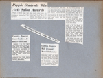 newspaper clipping - Ripple students win Arts Salon - Susan. BRHS cheerleaders selected. Golden Singers present Messiah