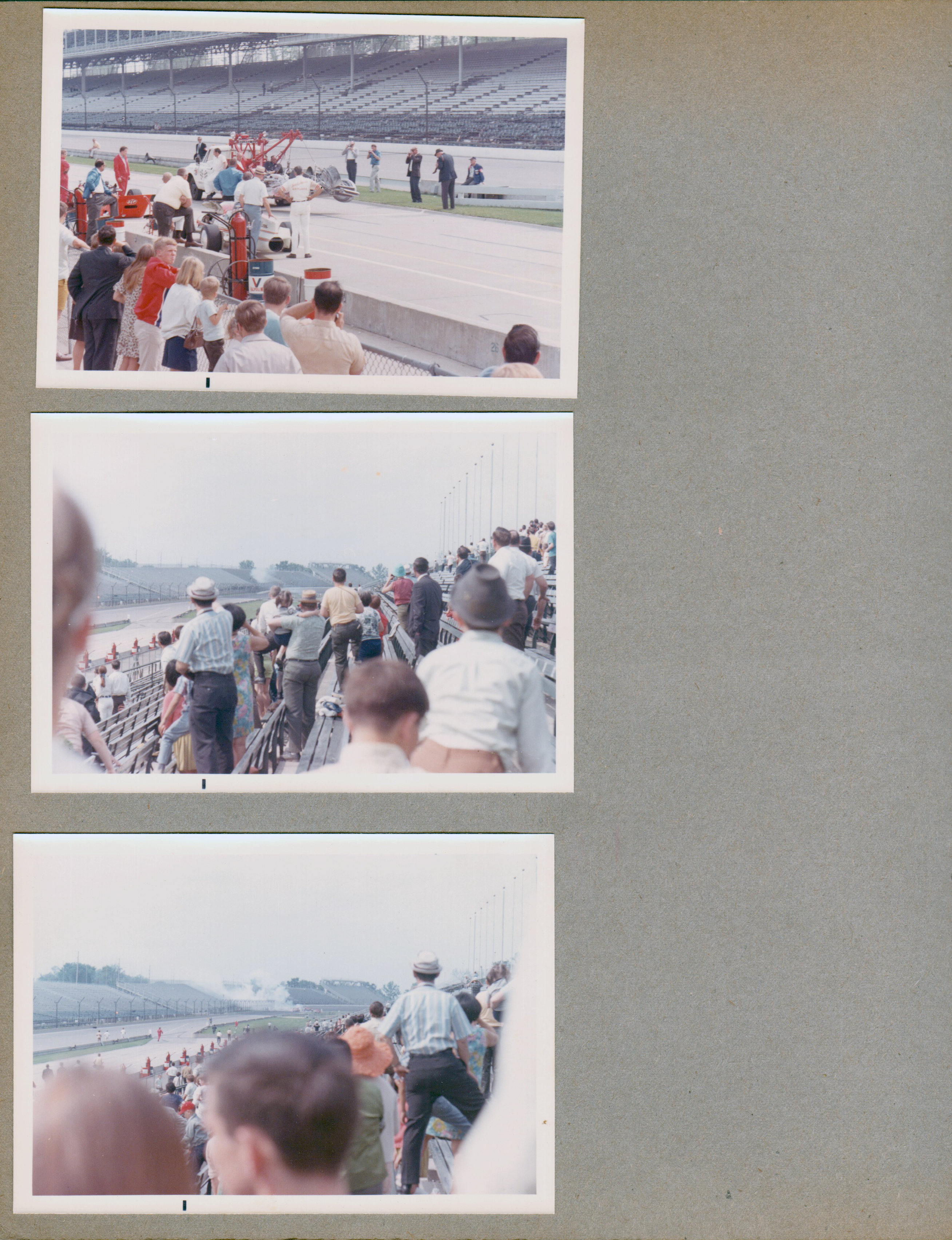 Indy 500 time trials - accident