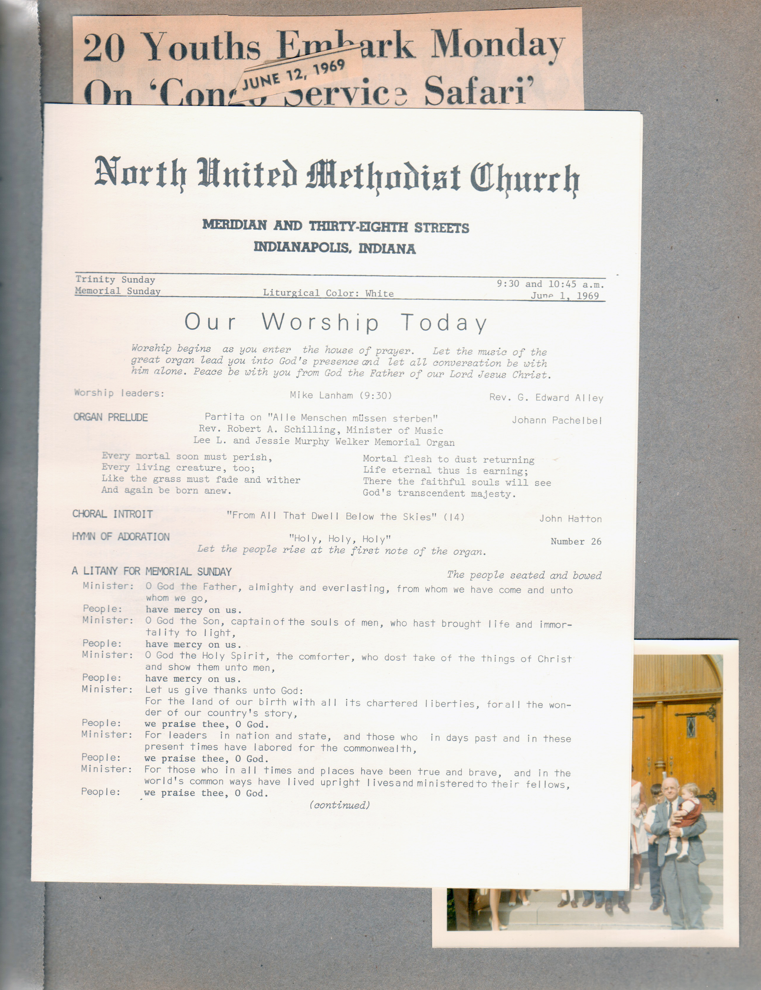 North United Methodist Church program Jun 1 1969