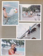 Riviera Club - Alan in pool. Susie Tuck life guard baby pool. Susan life guard.
