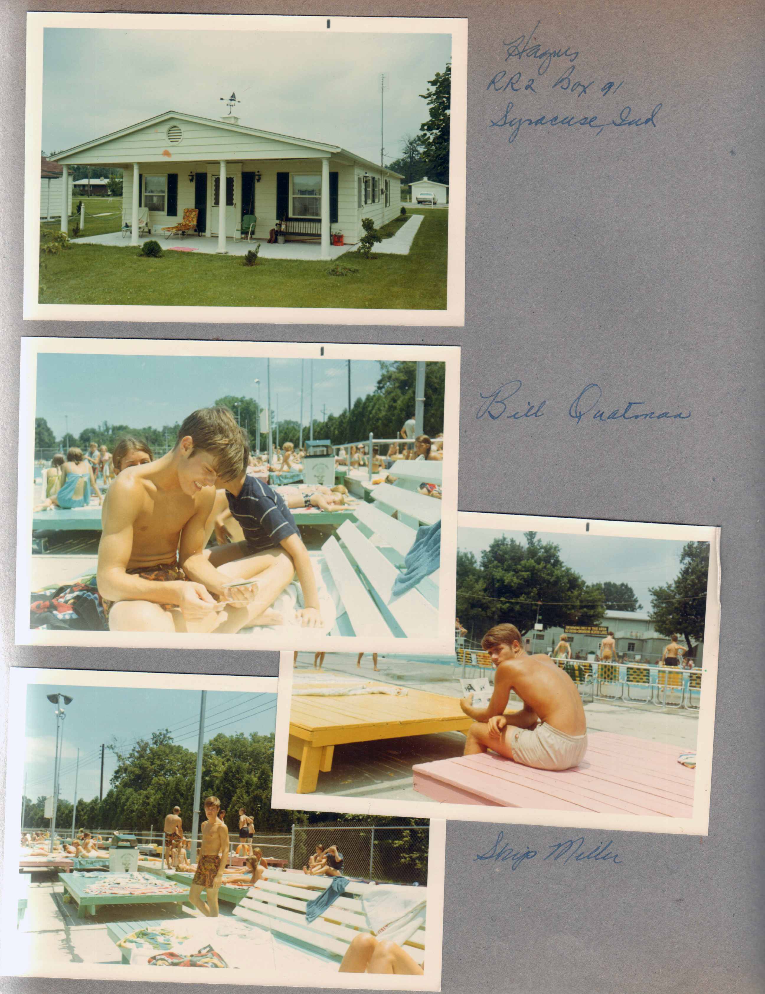 Wawasee - house, porch - RR2 Box 91, Syracuse, IN. Riviera Club - Bill Quatman, Skip Miller.