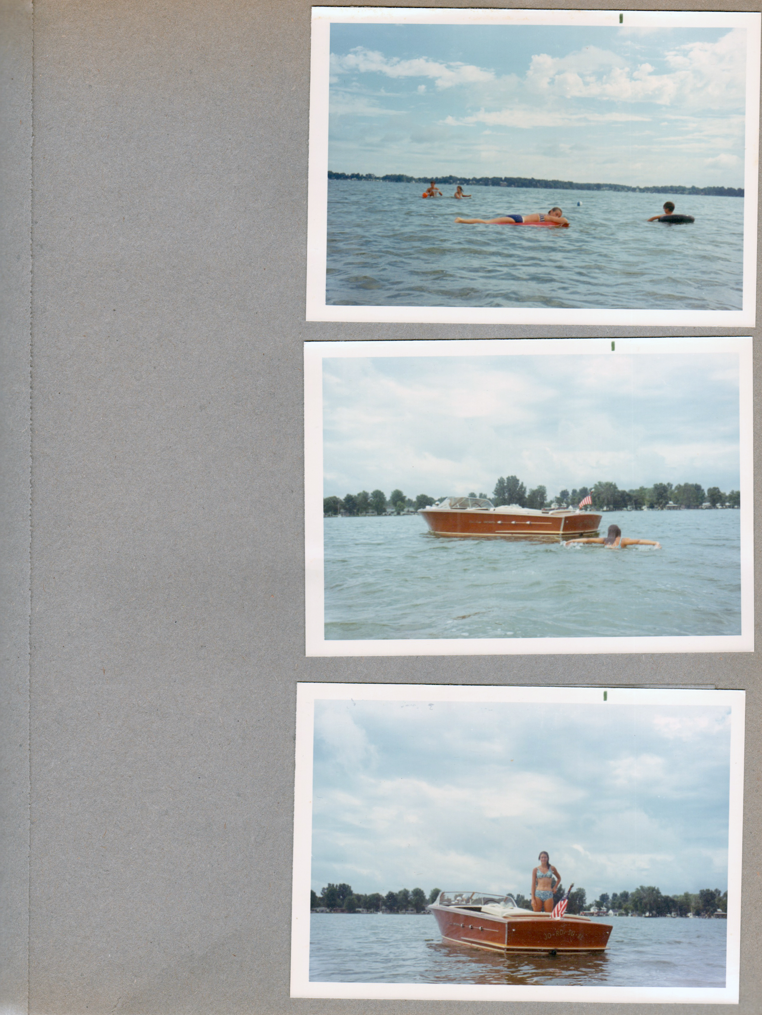 Wawasee - Chris Craft at sandbar