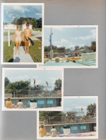 Wawasee - Cindy and Alan behind house. Riviera Club - diving tank