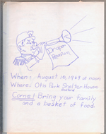 Bedford - Draper Reunion - Otis Park - invitation