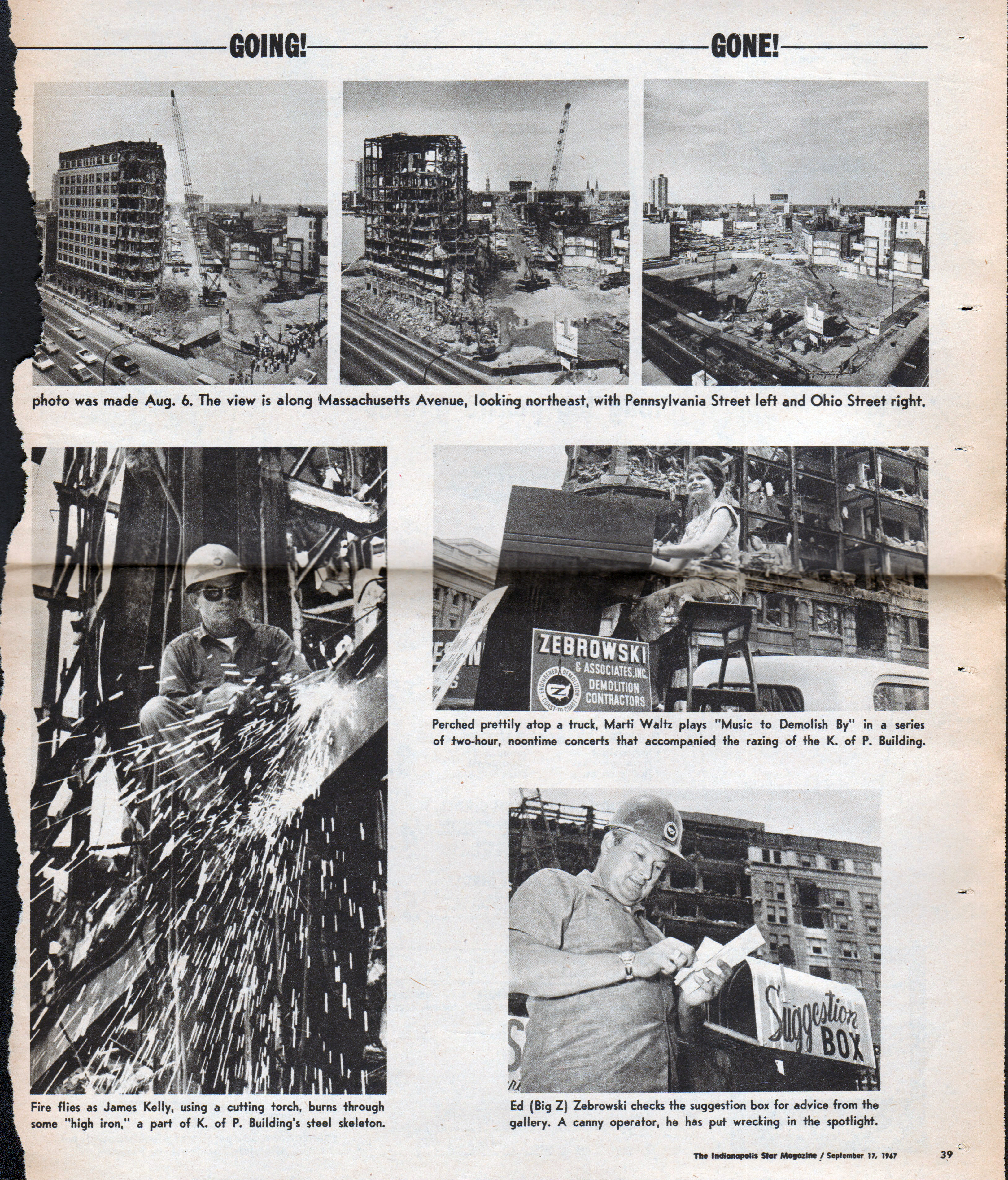 magazine - downtown K of P building demolition