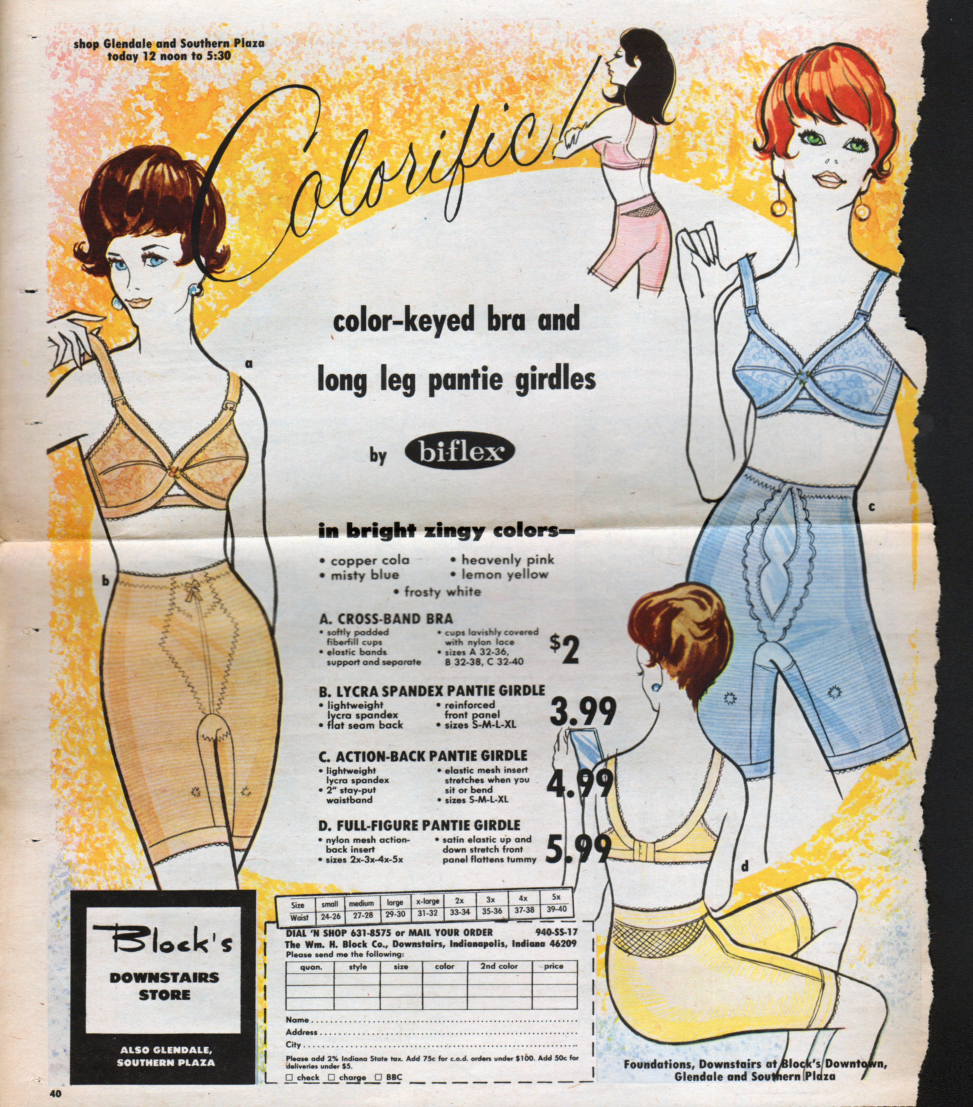 magazine - Block's bra ad