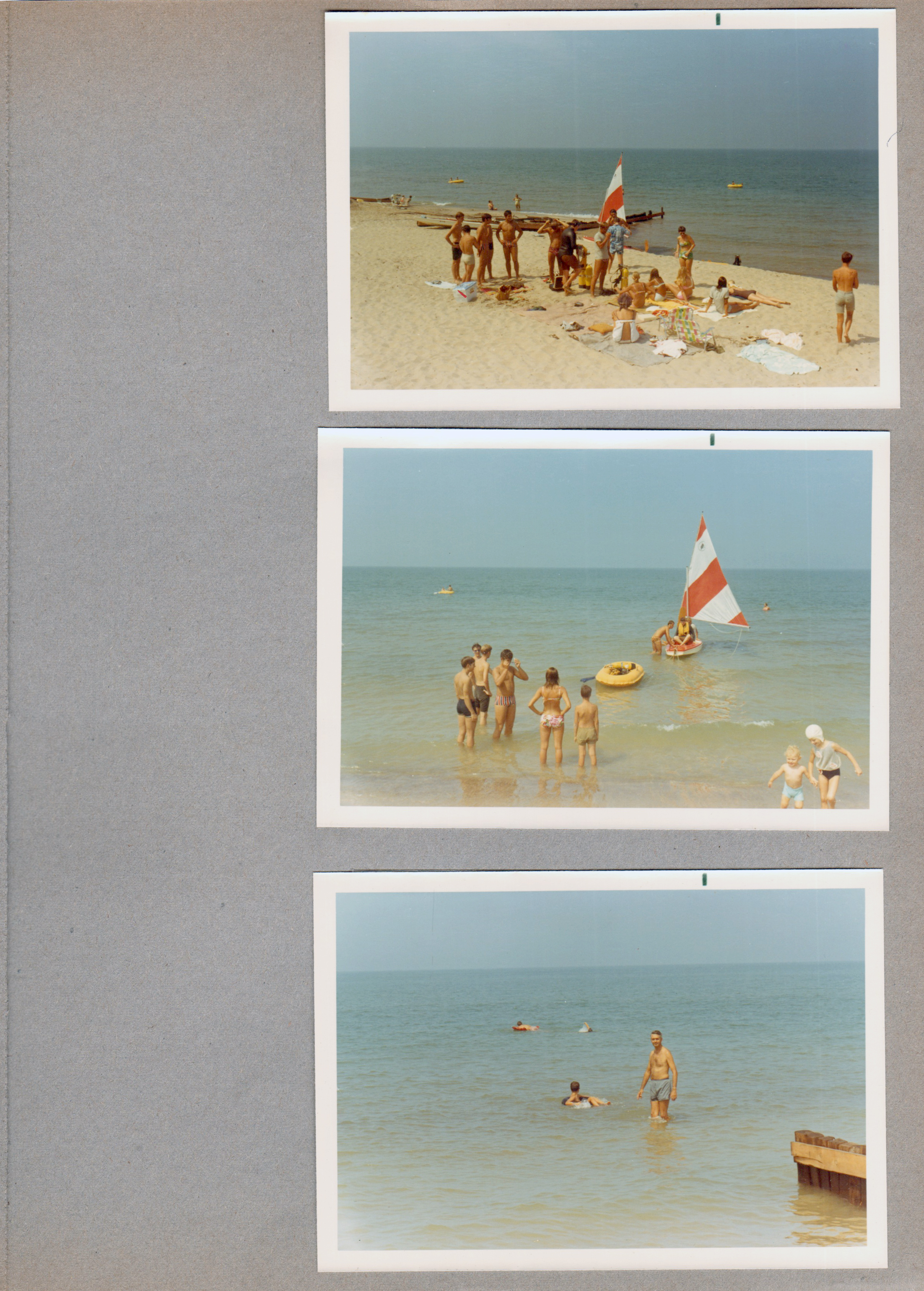 Chalet on the Lake - Stevensville MI - Sailboat on beach. John in lake