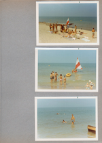 Chalet on the Lake - Stevensville MI - Sailboat on beach. John in lake