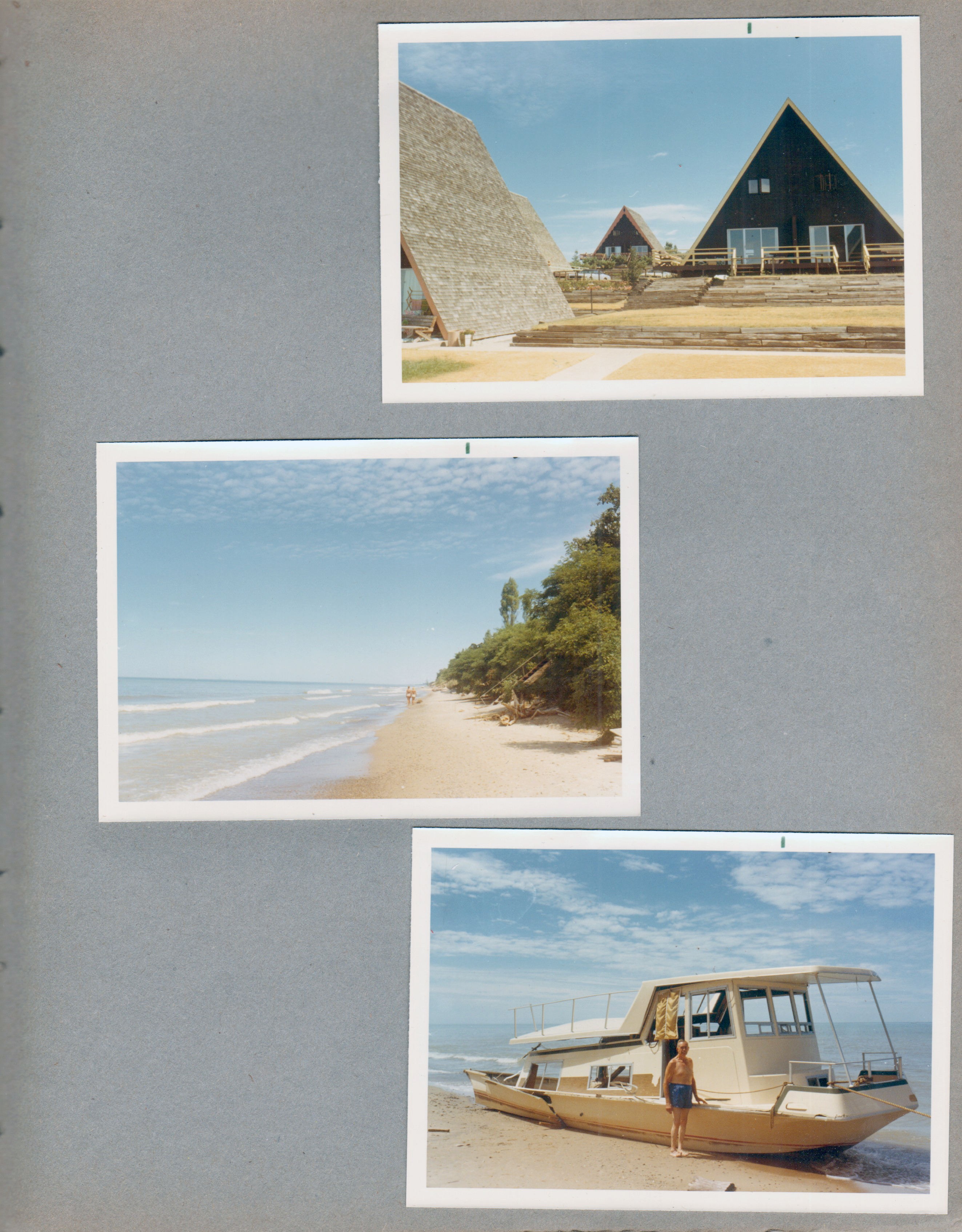 Chalet on the Lake - Stevensville MI - chalets. Wrecked boat on beach - John