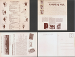 Win Schuler's  postcard booklet and menu