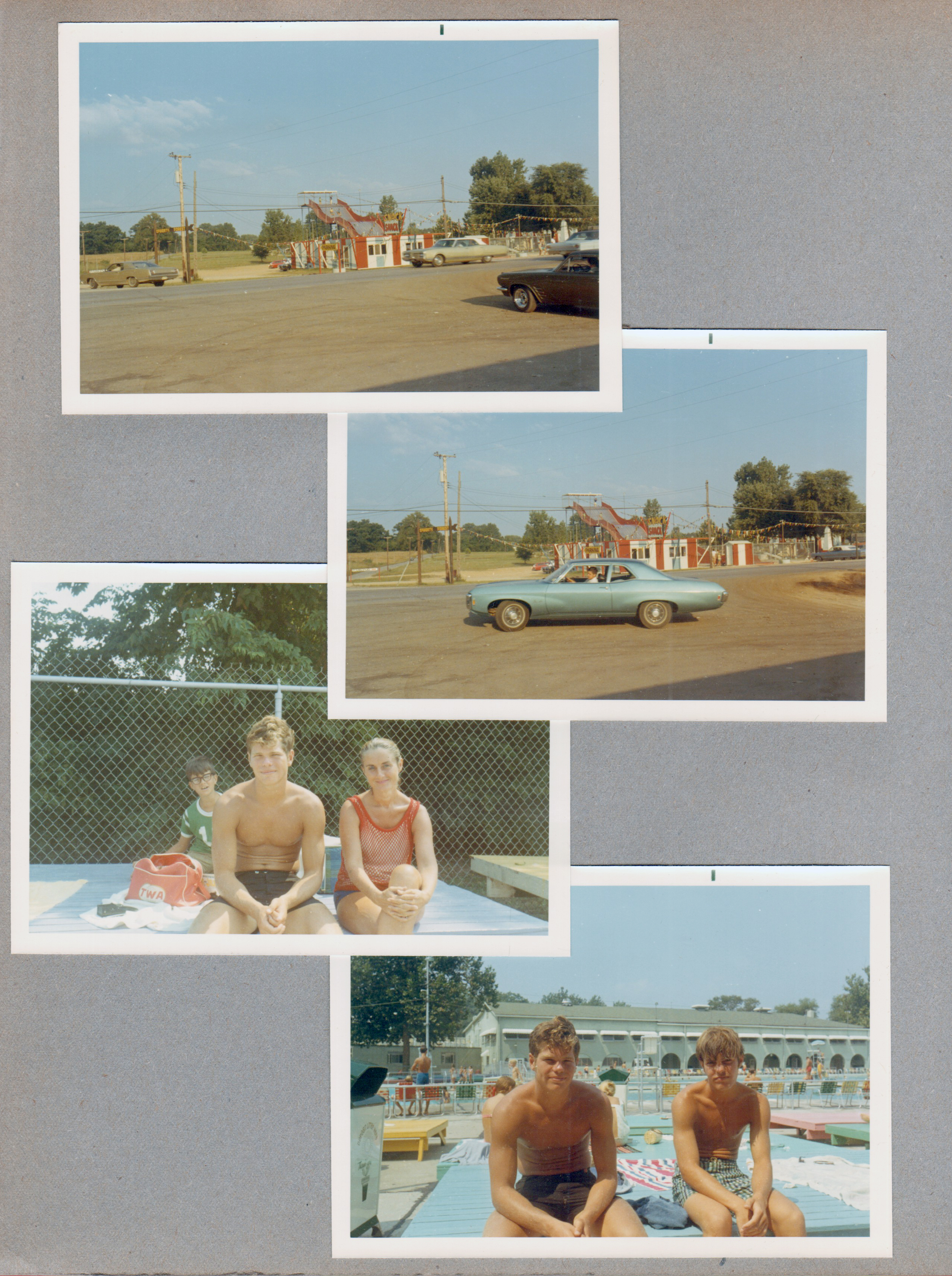 North Manchester - super slide. Riviera Club - Jim Erwin and Rosemary. and Bill Quatman.