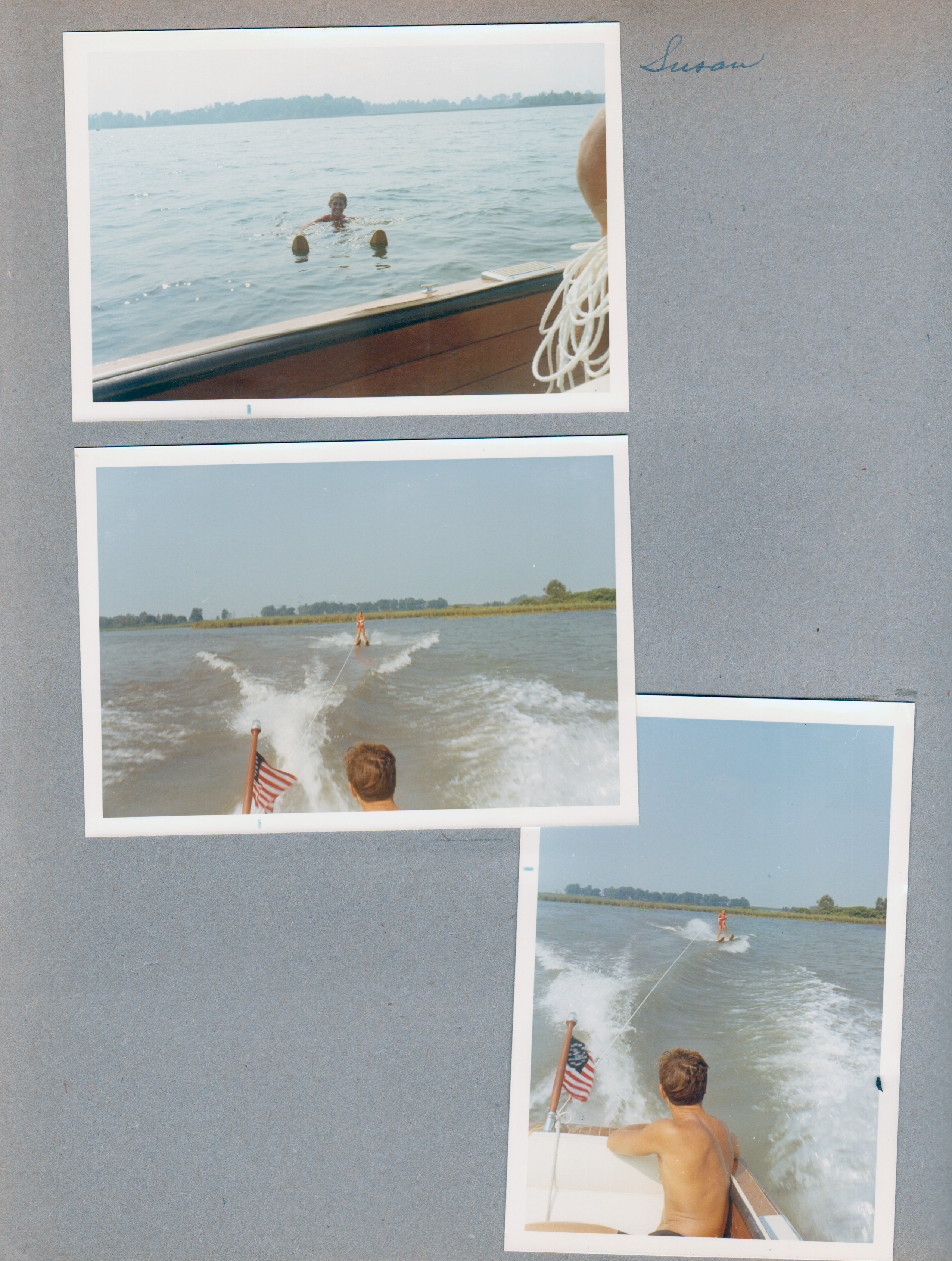 Wawasee - Susan skiing