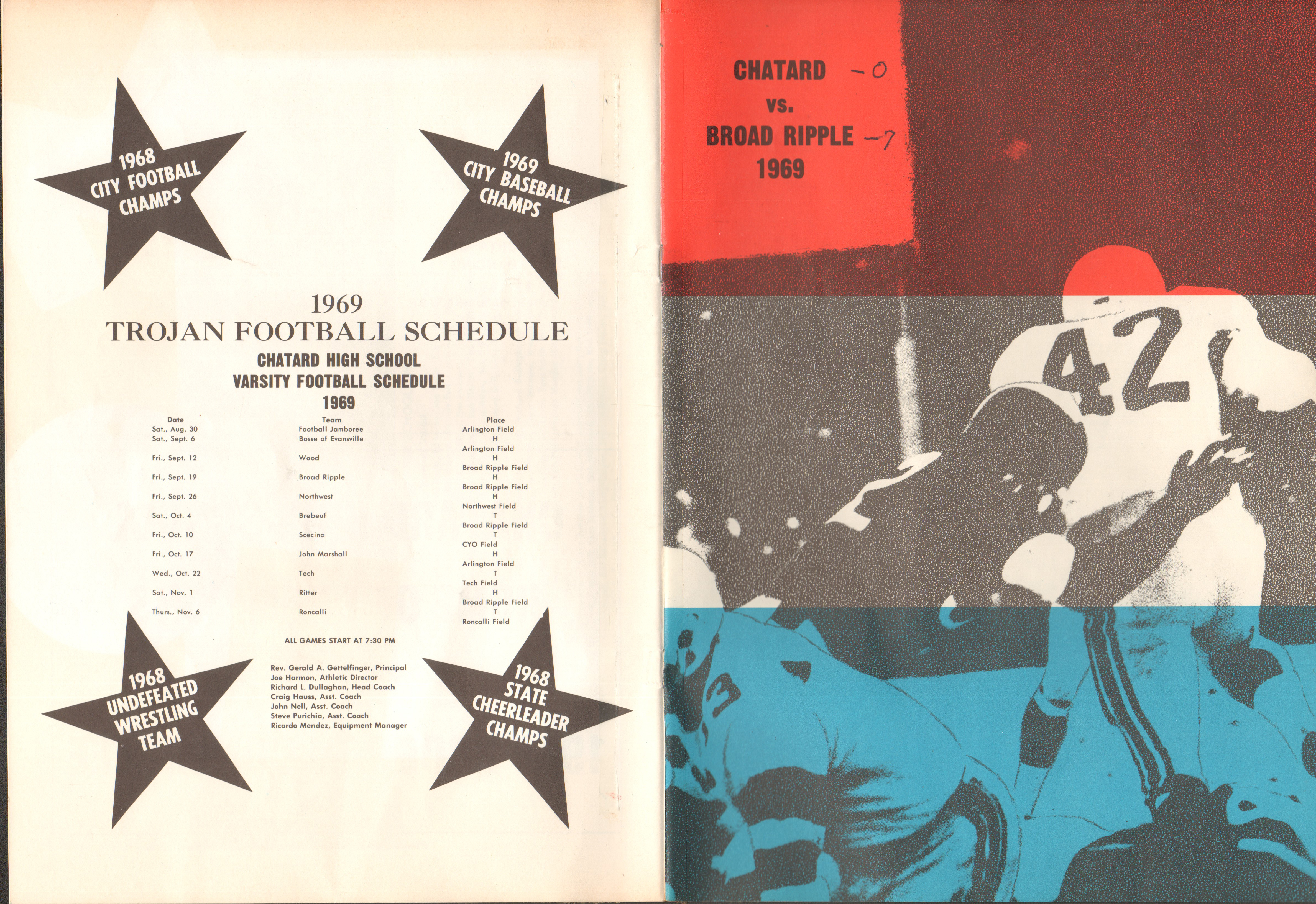 BRHS vs Chatard football program