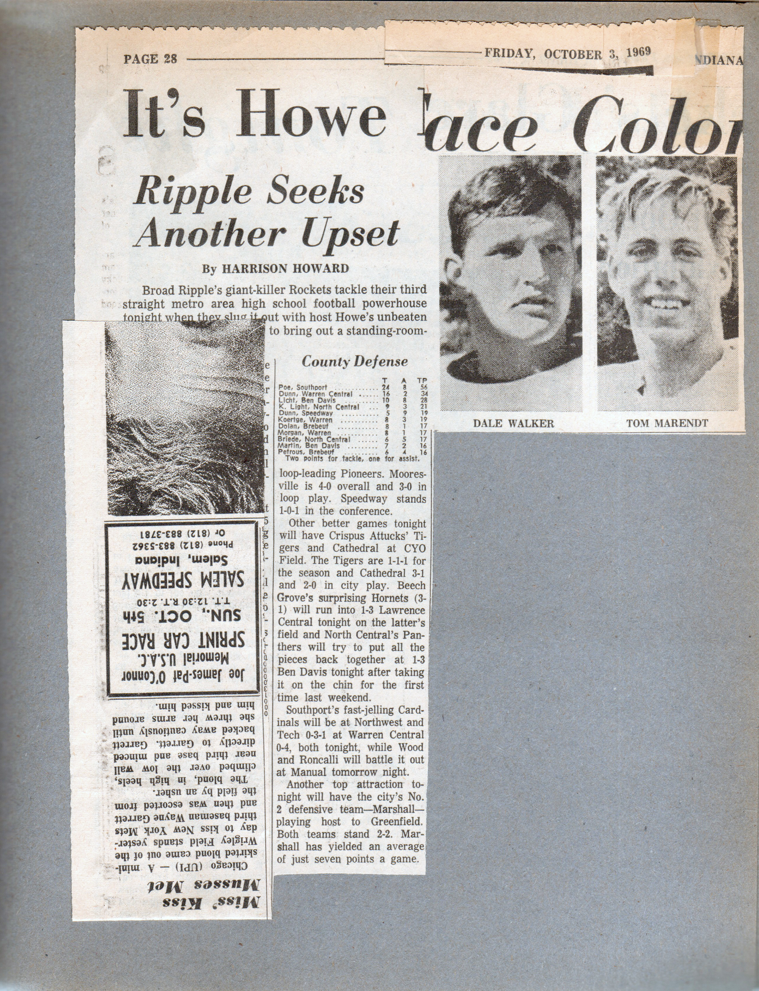 newspaper clipping - Howe Ripple