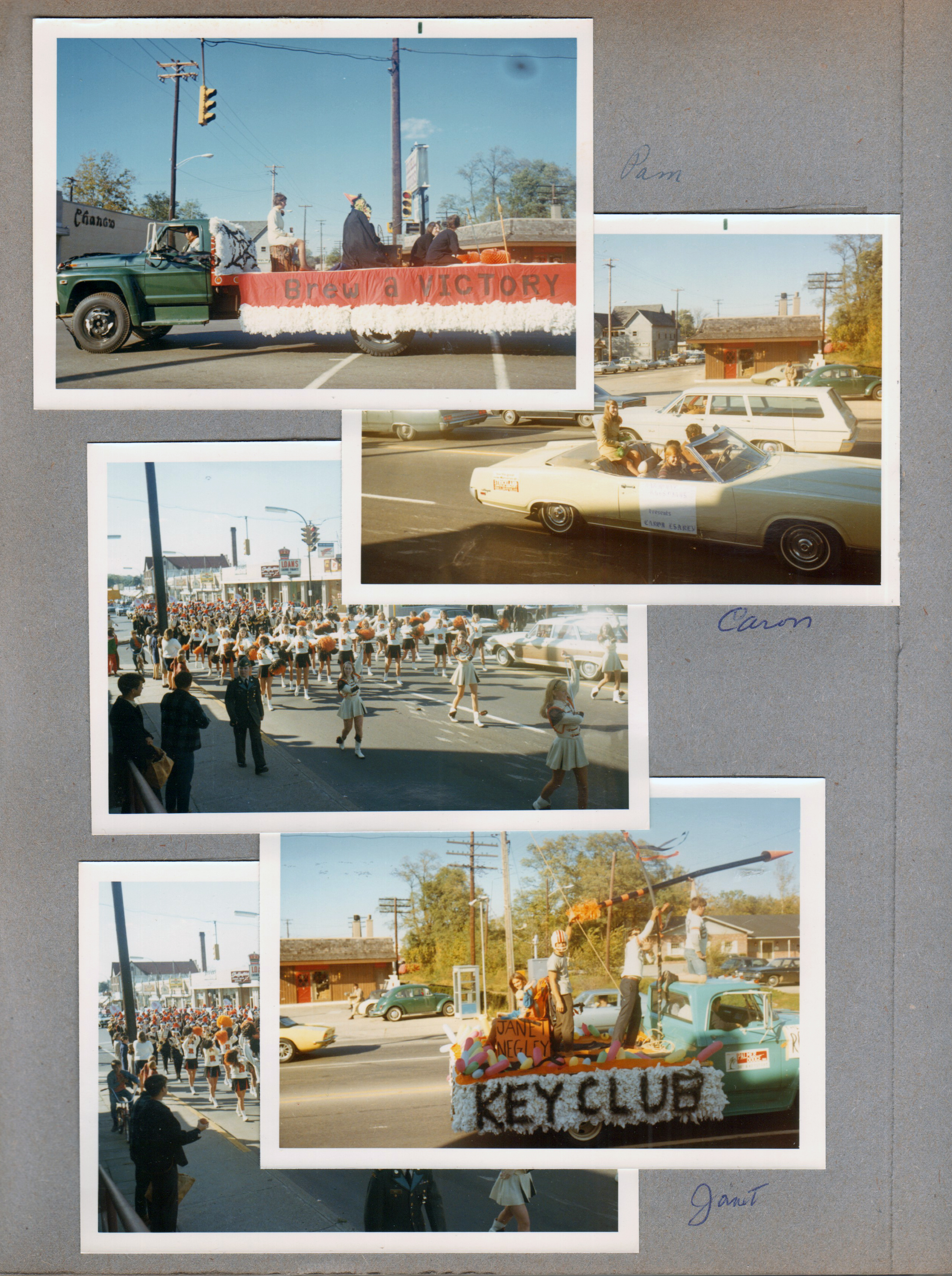 Homecoming Parade on BR Avenue - Pam. Caron. Janet. Passing Chang's and Skeffington's