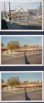 Homecoming Parade on BR Avenue - marching band