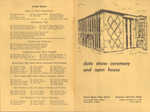 BRHS date stone ceremony program - Nov 9 1969