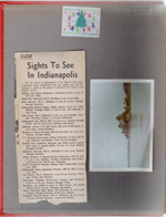 1969 Christmas Seals. newspaper clipping - Sights to see in Indianapolis. Wawasee