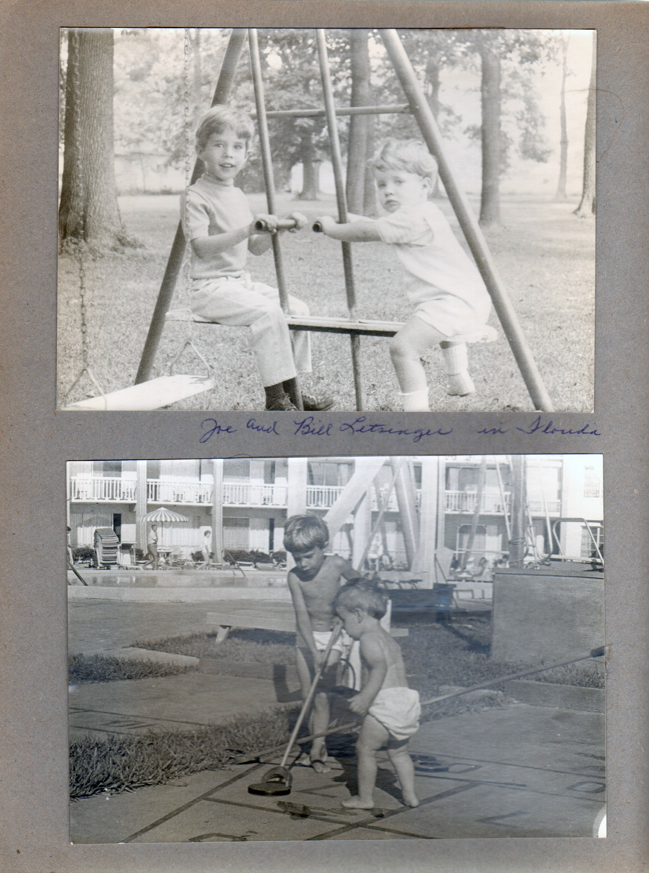 Joe and Bill Letsinger in Florida
