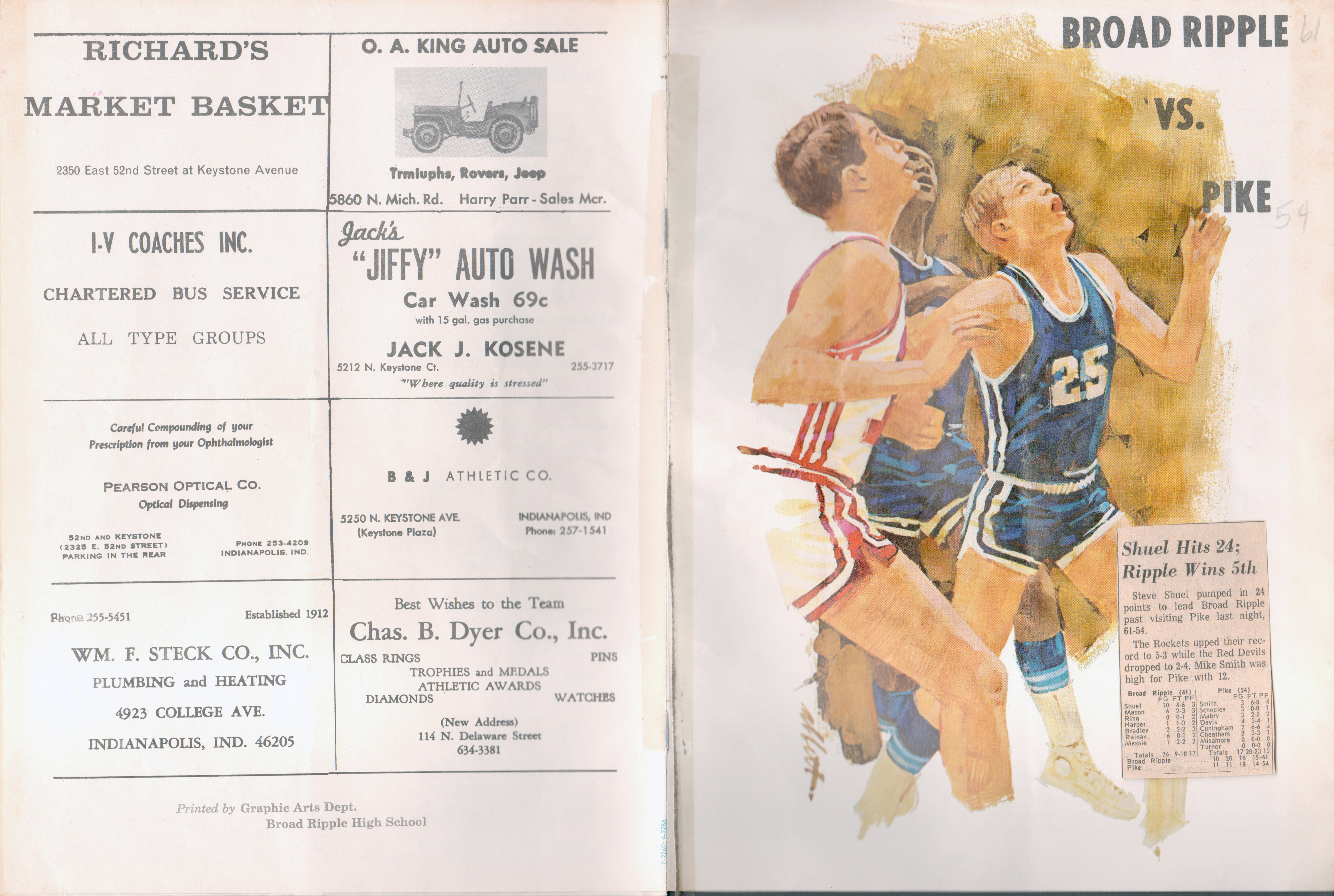 BRHS vs NW basketball program