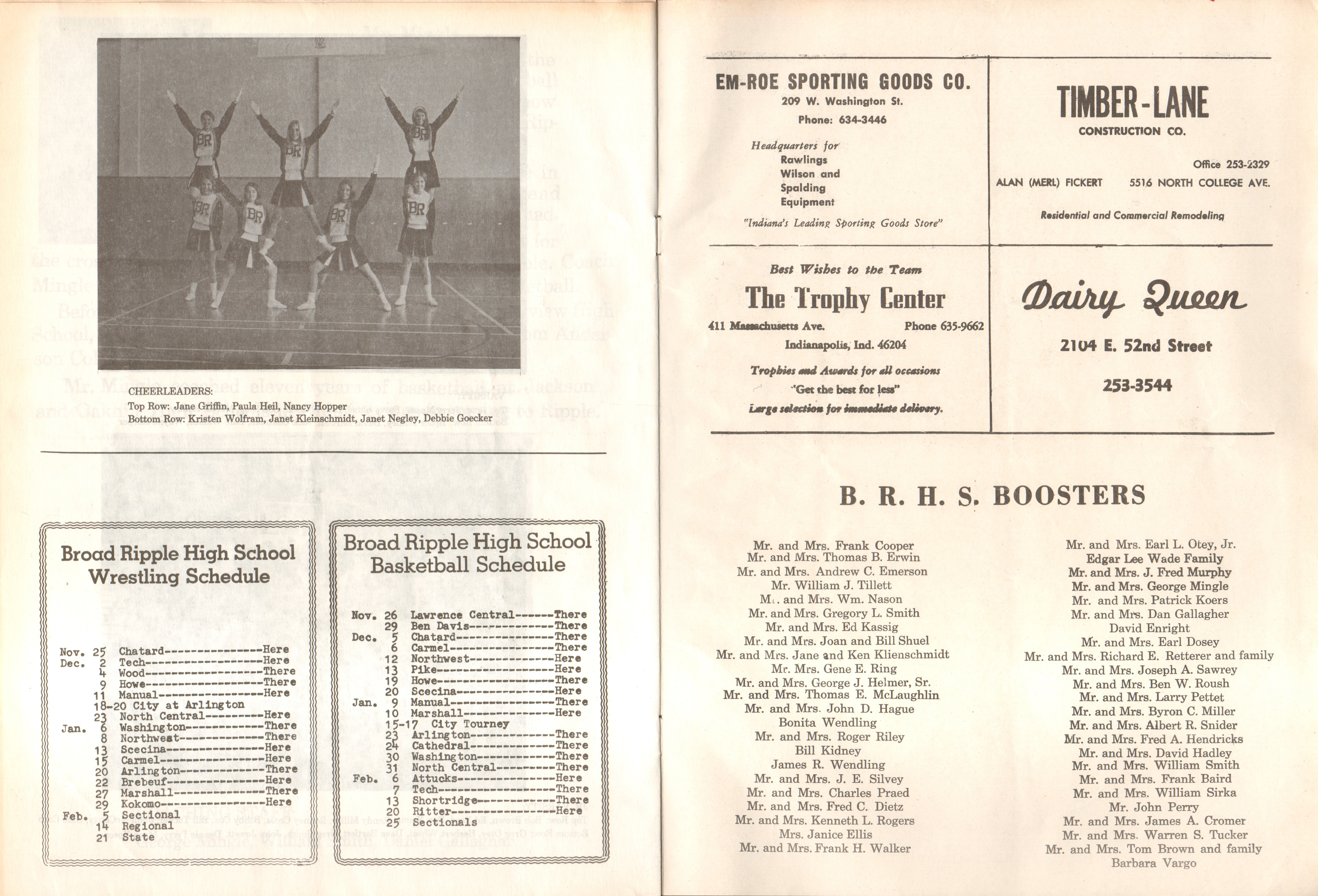 BRHS vs NW basketball program