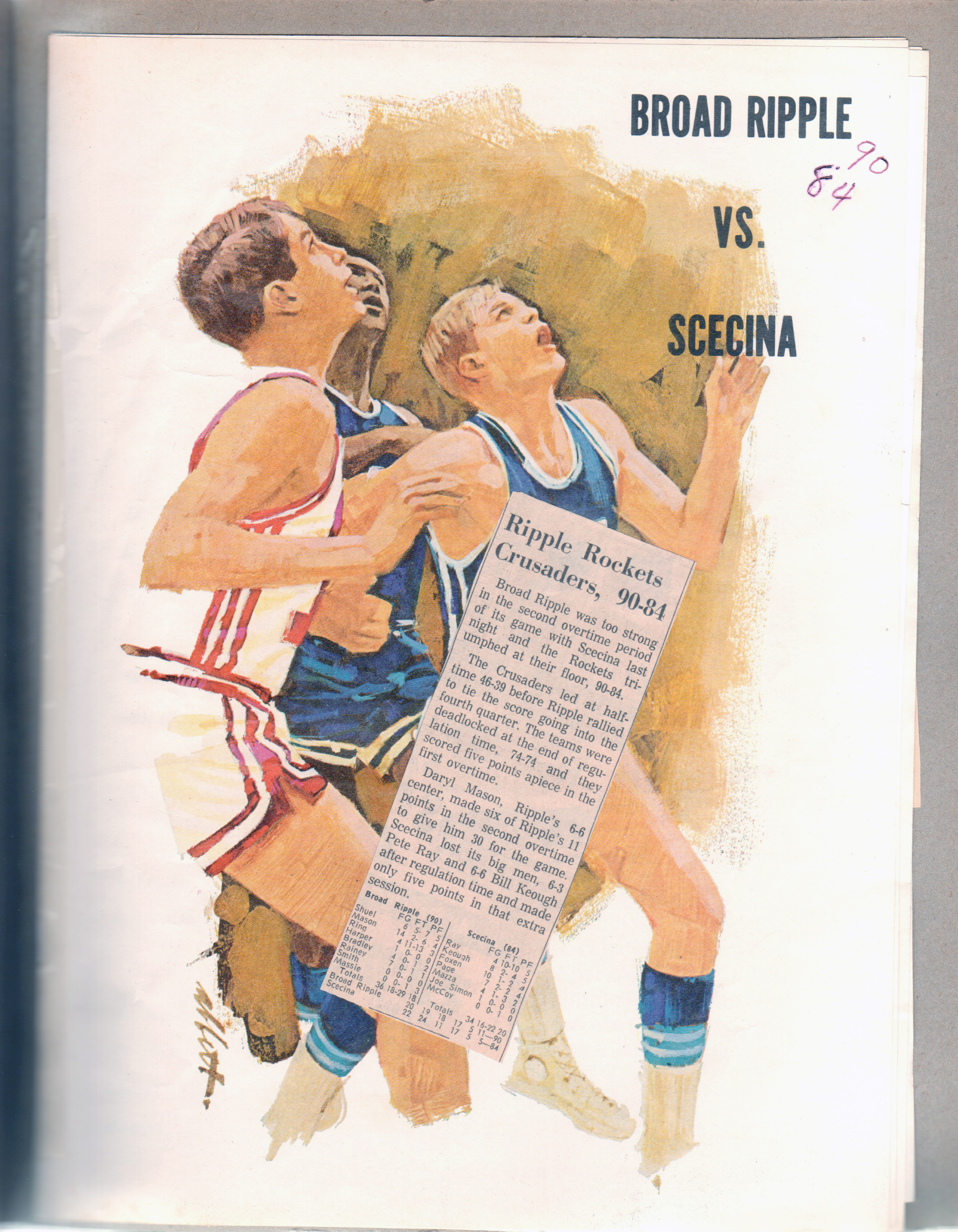 BRHS vs Scecina basketball program