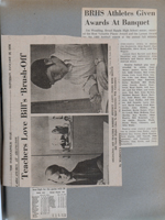 newspaper clipping - Arlington art. BRHS athletes awards