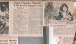 newspaper clipping - Paper Poppies Broad Ripple Girls