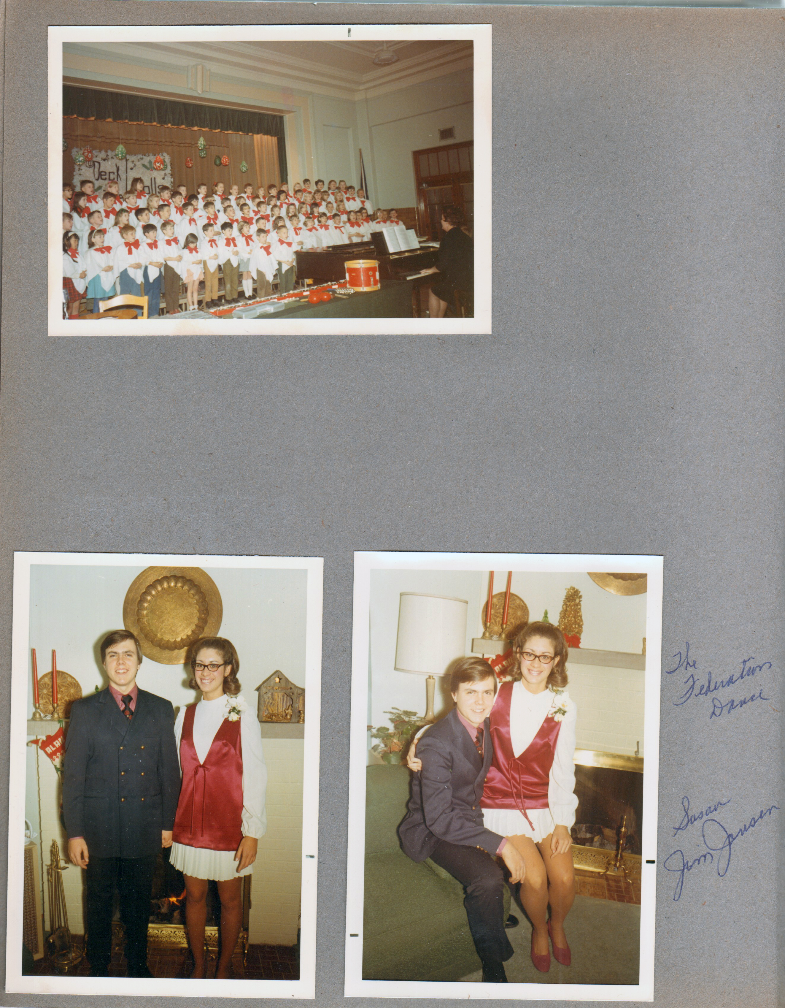 School 80 Christmas show in gym. 6122 living room - Jim Jansen and Susan - The Federation Dance.