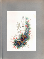 Christmas card - from Charles and Agnes
