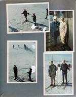 Mt. Wawasee - Helen Hague and Edith Spaulding at lodge.