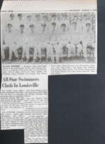 newspaper clipping - all-star swimmers