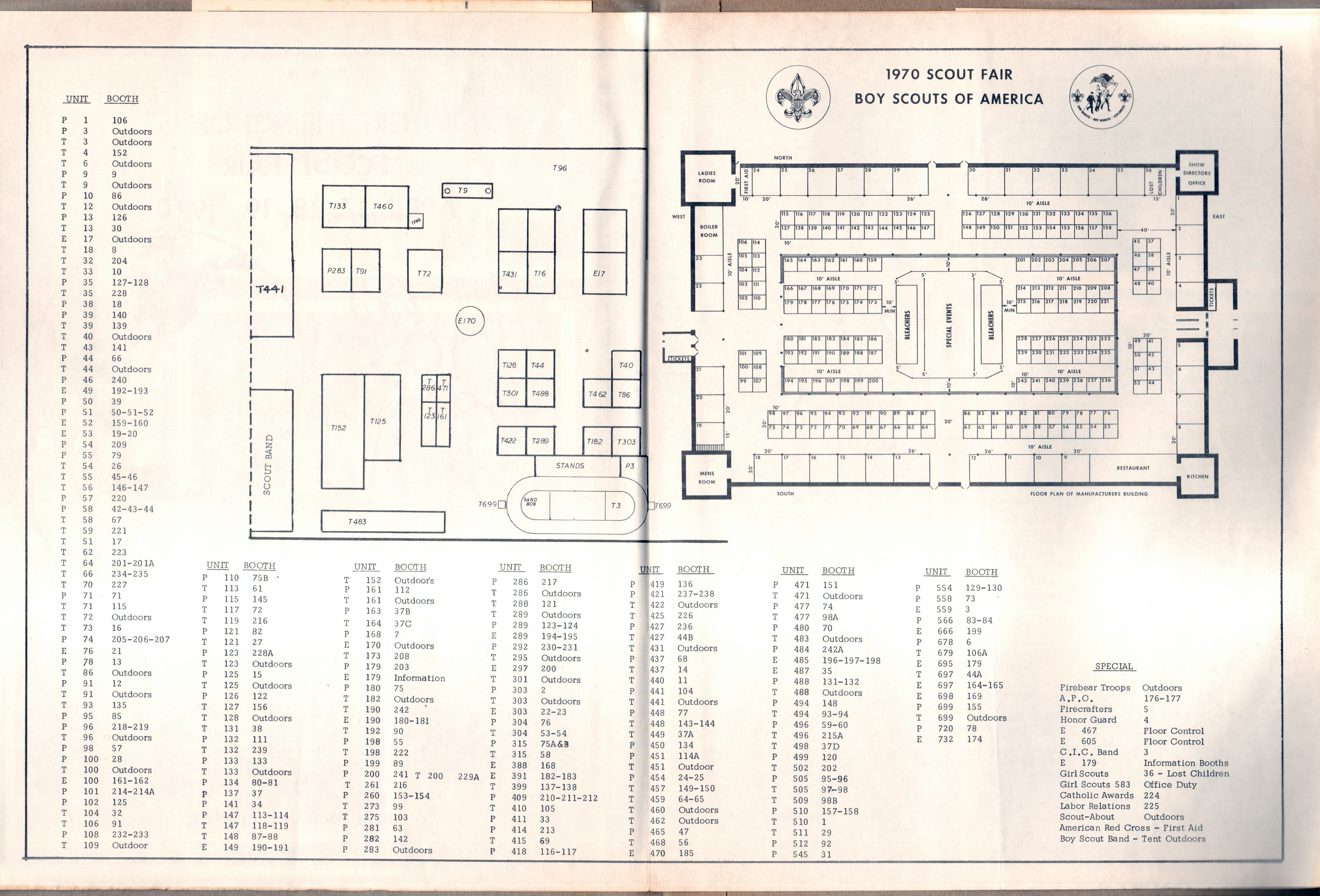 1970 Scout Fair program