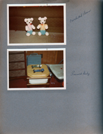 6122 - crocheted bears. basement - Alan's pinewood derby cars