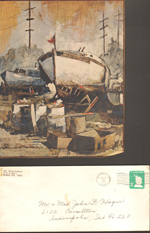 loose items - magazine page from Lida May Lehman - ship