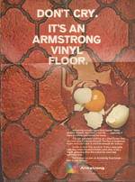 loose items - magazine page - Armstrong floor ad - flooring used in new 8122 kitchen.