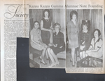 loose items - newspaper clipping - Kappa Kappa Gamma alumnae