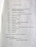 loose items - BRHS letter Frank Baird 34th year - program schedule