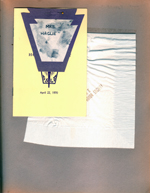 BRHS National Honor Society nametag, program and napkin.