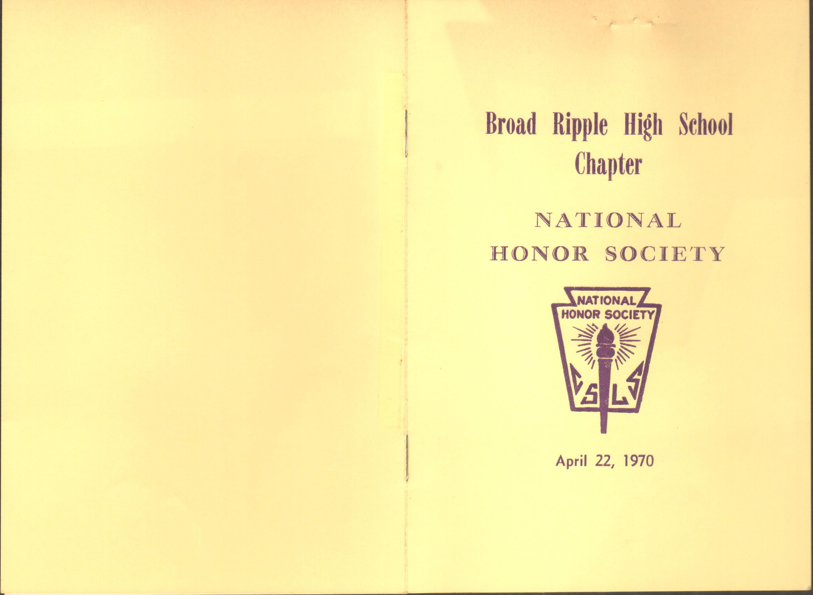 BRHS National Honor Society program