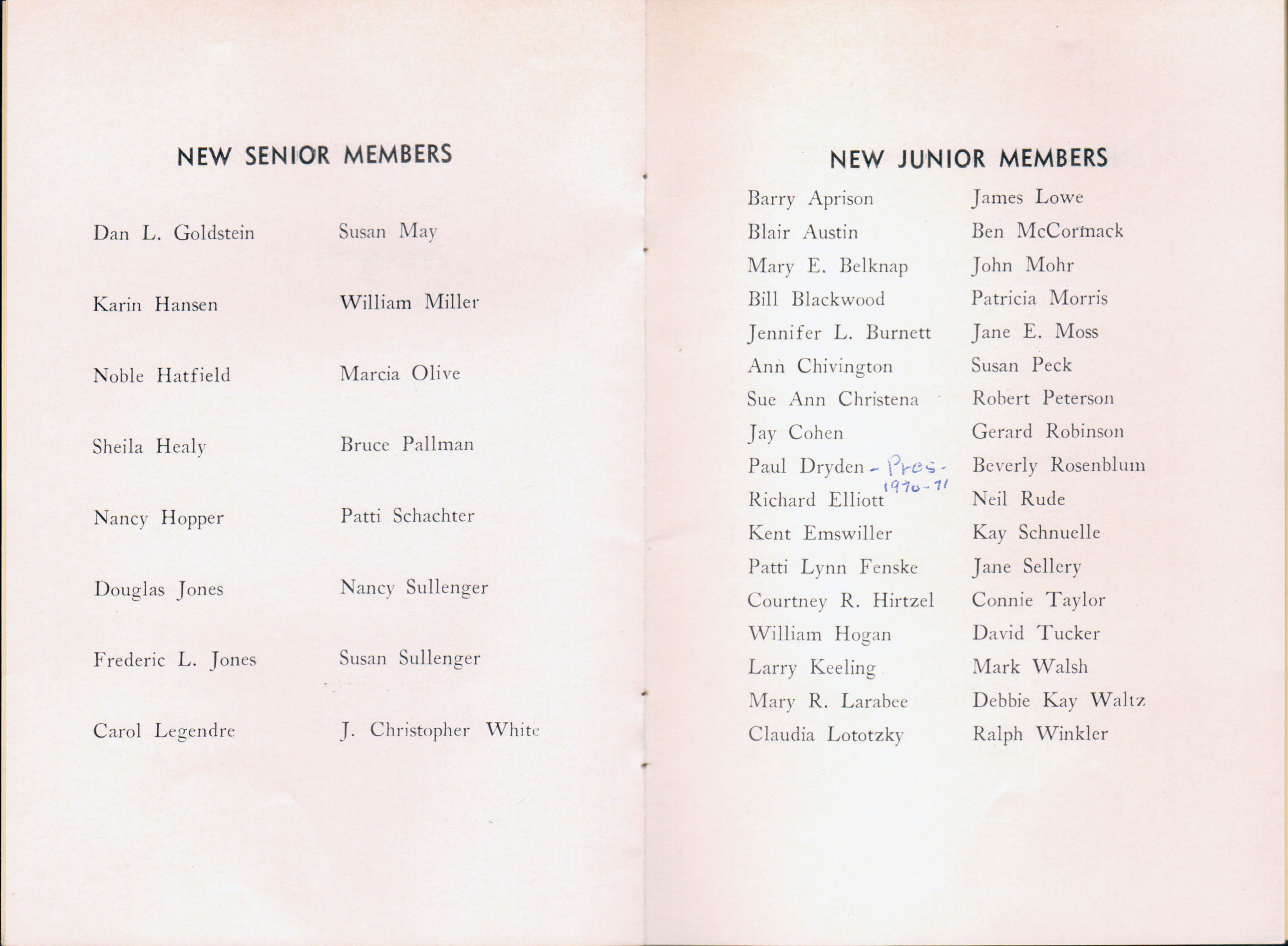 BRHS National Honor Society program