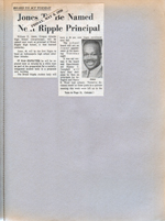 newspaper clipping - Jones to be named BRHS principal