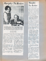 newspaper clipping - BRJS Murphy to retire.