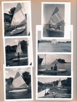 Wawasee - Polaroids - John with Lugar kit sailboat.