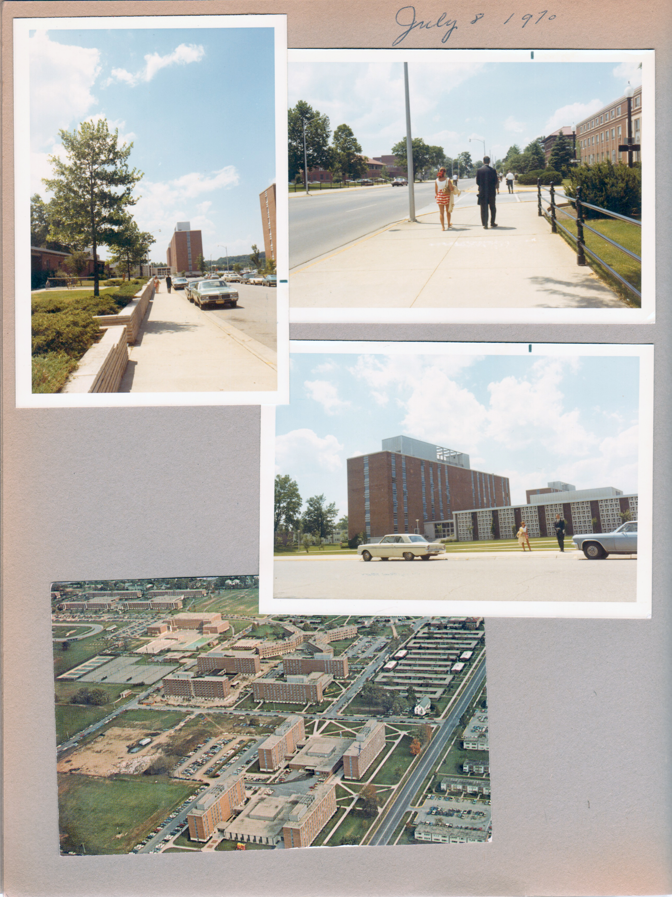 Purdue campus - Susan and John. Harrison Hall. postcard Purdue University Campus aerial 63245-C
