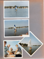 Wawasee - Johnson Bay - Lugar sailboat. Chris Craft - ???, Rosemary, Susan, Philip Gibson.