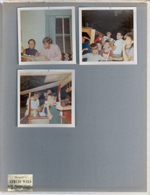 6122 Living Room - Peter Gibson and Rosemary. 6122 yard - Kool-Aid stand - Alan, Joe and John Panyard.