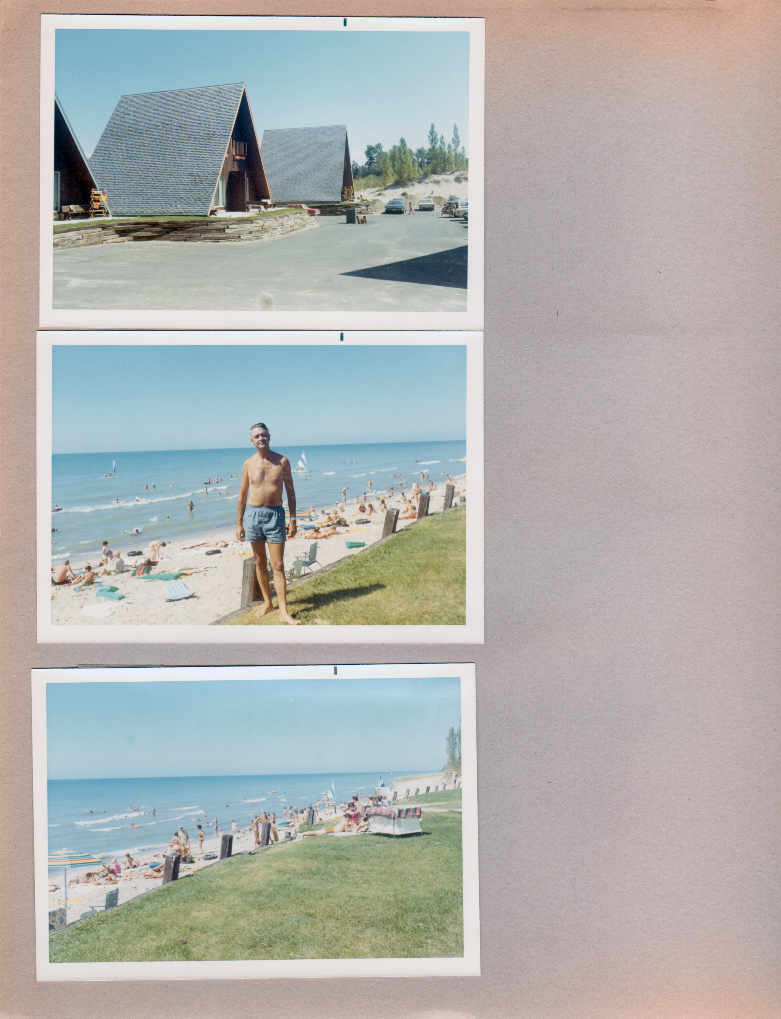 Chalet on the Lake - John out front.