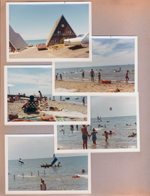 Chalet on the Lake - Our chalet and Cadillac.  Beach.