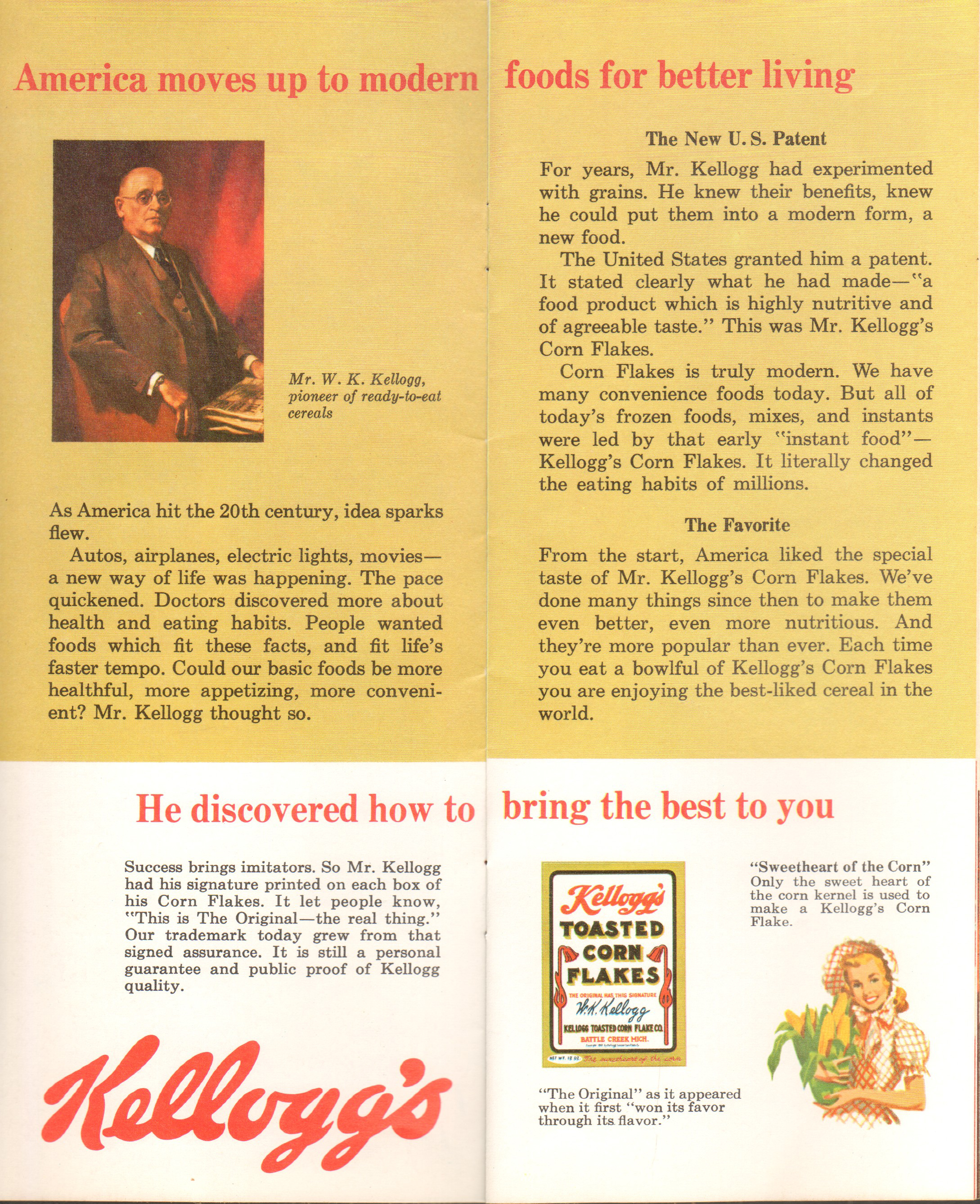 Kellogg's of Battle Creek MI brochure